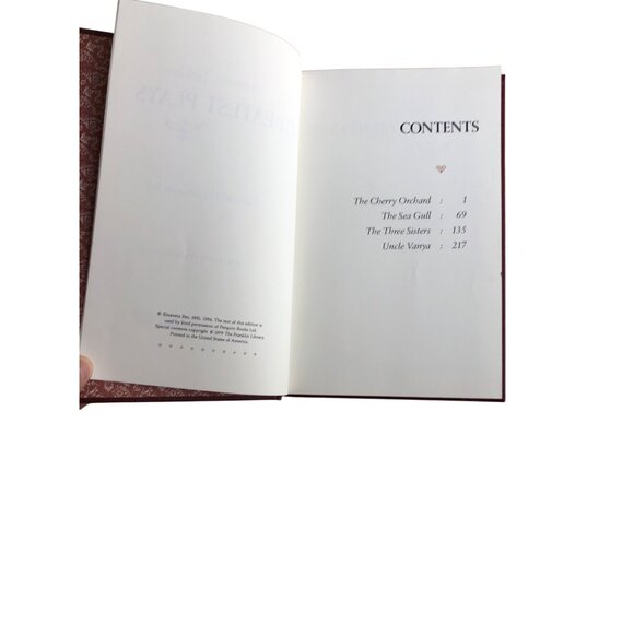 Anton Chekhov Greatest Plays Leather Bound Book Franklin Library Staging Props D - Picture 11 of 16